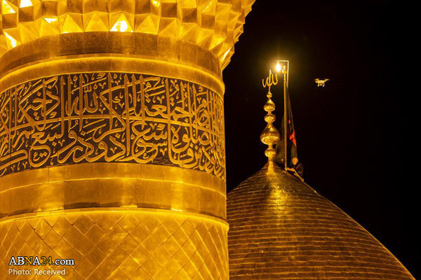 Photos: Mourning flag hoisted over sacred dome of Imam Hussein Shrine