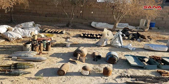 Syrian Army finds weapons, ammunition, and telecommunication devices in al-Mayadeen, Deir Ezzor / Pics