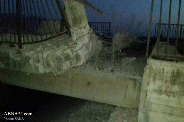 Terrorists destroy remaining parts of al-Twaineh Bridge in Syria's Hama