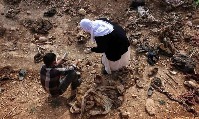 العثور على مقبرة جماعية للايزيديين في سنجار أعدمتهم "داعش"