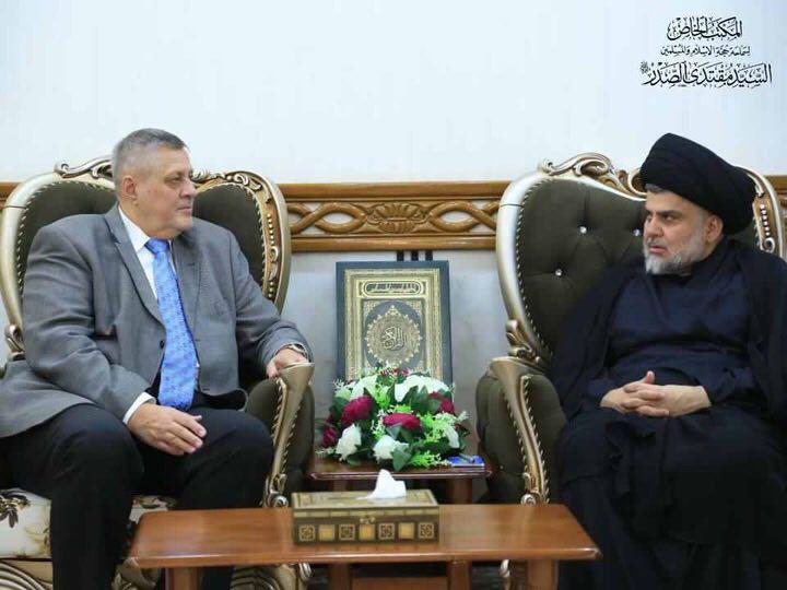 مقتدى الصدر يستقبل الممثل الخاص للأمين العام للأمم المتحدة بـ"العراق"