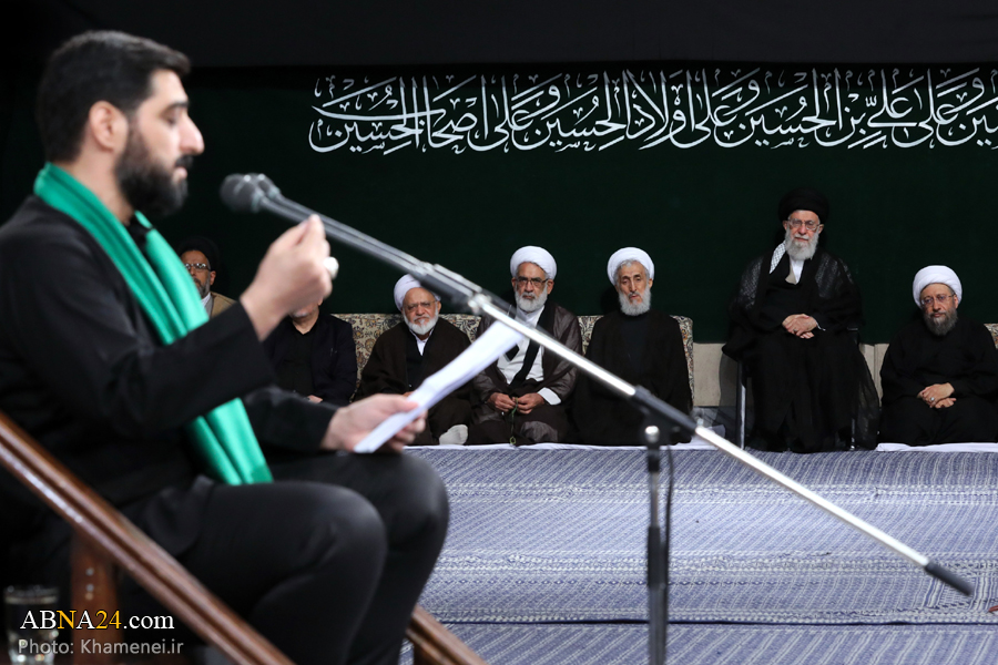 Primera noche de ceremonias de luto Hussainí con la presencia del Líder Supremo de la Revolución Islámica, Imam Jamenei
