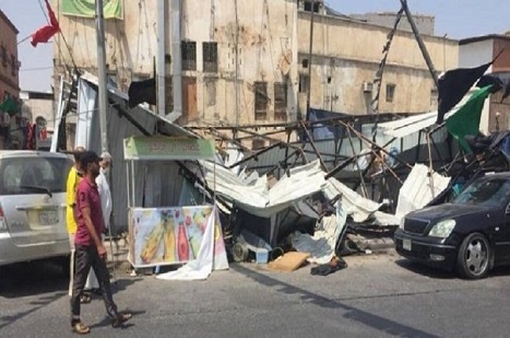 Arabistan'dan Kadif bölgesinde aşura simgeleri ve flamalarına saldırı