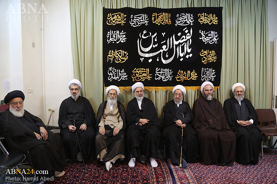 تصویری رپورٹ: مراجع عظام کے بیوت میں مجالس عزا