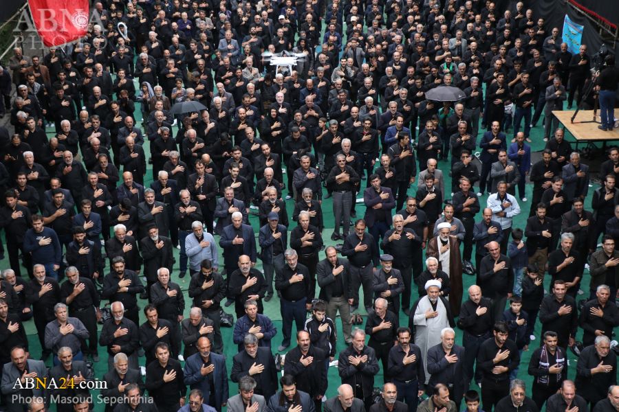 تقرير مصور/ العزاء الحسيني لليوم التاسع من محرم في مدينة تبريز الايرانية