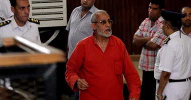 السجن المؤبد للمرشد العام للإخوان المسلمين محمد بديع في قضية "أحداث العدوة" 