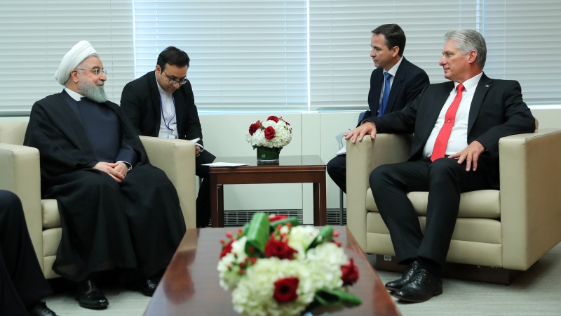 ایران اور کیوبا کے صدور کی نیویارک میں ملاقات