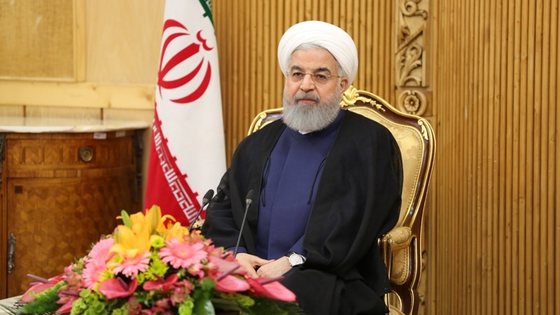 Presidente Rouhani: 'Justiça do Irã, intimidação dos EUA' é clara para o mundo