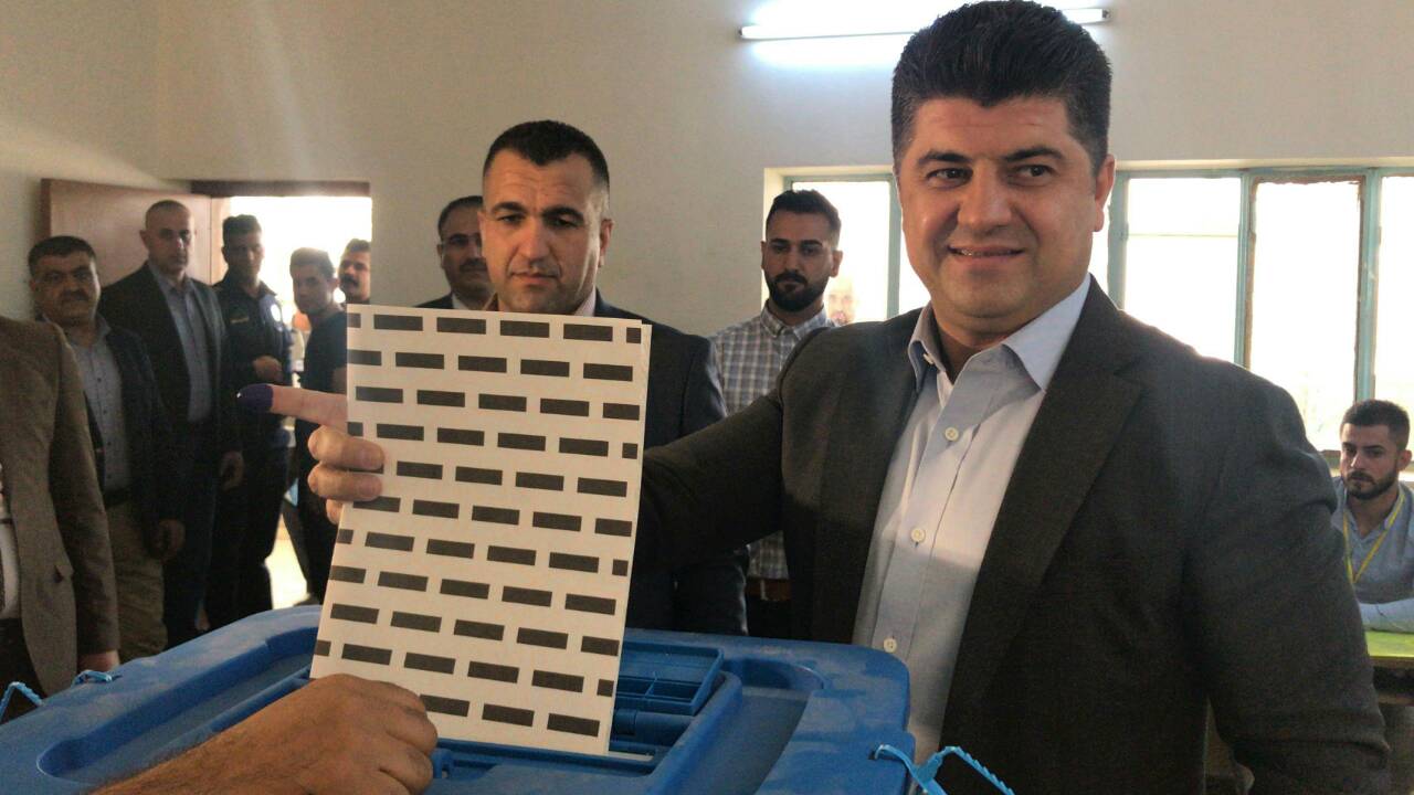اقتحام مركز انتخابي من قبل مسلحين مجهولين في السليمانية+(صورة)