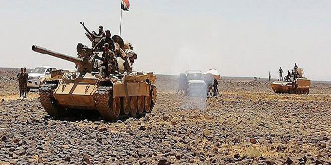 L’armée poursuit ses opérations dans la zone de Telloul Safa dans le désert de Soueidaa