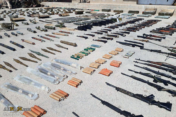 Syrian forces discover weapons  left behind by terrorists in Hama, Sweida, Deir Ezzor/ Pics