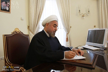 ڕۆحانی په‌یامێک بۆ عادڵ عه‌بدولمه‌هدی ده‌نێرێت
