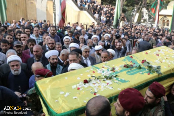 شہید عماد مغنیہ کی والدہ مرحومہ کی لبنان میں تشییع و تدفین+ تصاویر