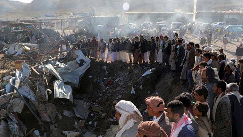 یمن؛ صوبہ صعدہ کے علاقے الظاہر پر دس بار بمباری/ سعودی اتحاد کے تین جاسوسی طیارے مار گرا دئے