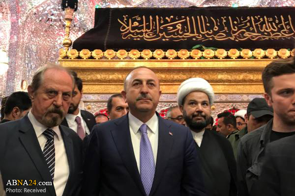 Photos: Turkish foreign minister visits Imam Ali (AS) Holy Shrine in Najaf