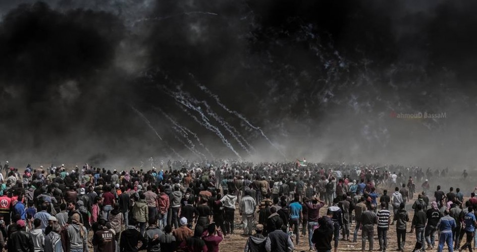 تشييع جثامين 7 فلسطينيين قتلتهم قوات الاحتلال الاسرائيلي في غزة