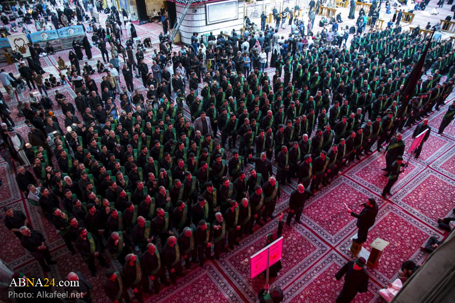 Photos: Imam Hasan (AS) mourning ceremony by servants of Karbala Holy Shrines