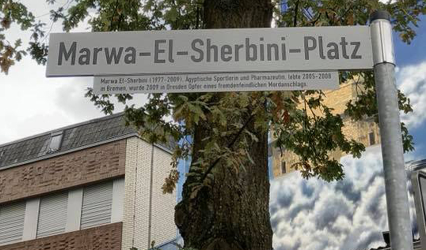 Marwa El-Sherbini Platz in Bremen eingeweiht 