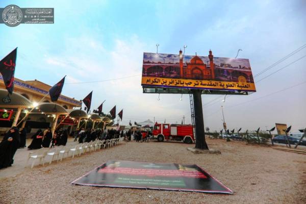 نشر آلاف قطع الدَّلالة ووسائل الإيضاح لزائري الأربعينية