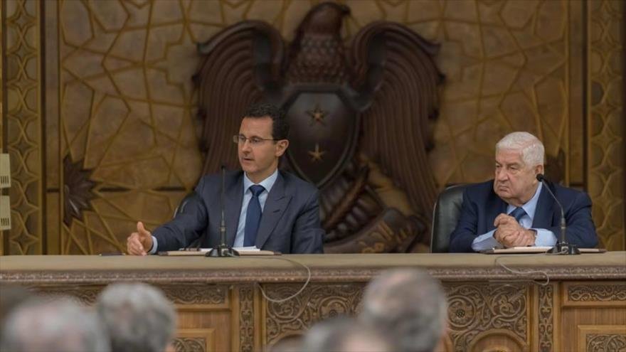 “Bashar Al-Assad promete eliminar el terrorismo y poner fin a la intervención extranjera en Siria”