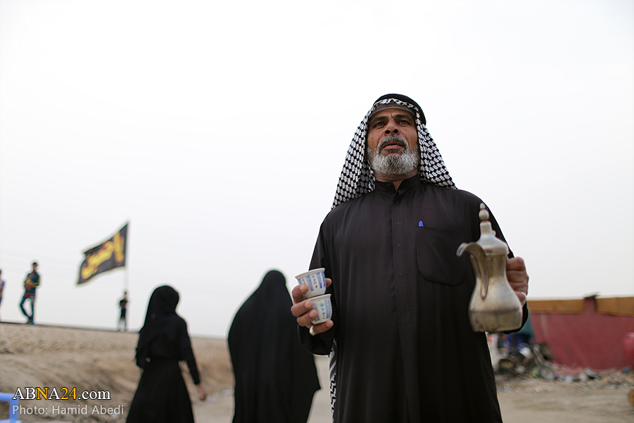“La caminata de Arba'in Hussaini en la ciudad iraquí de Al-Jadir”