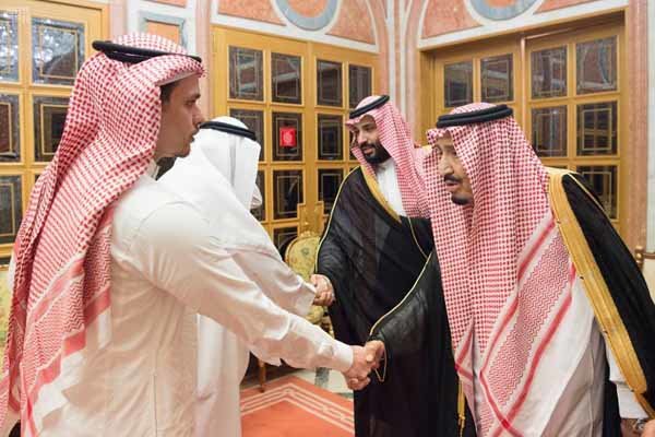 شاہ سلمان کی جمال خاشقجی کے بھائی اور بیٹے سے ملاقات