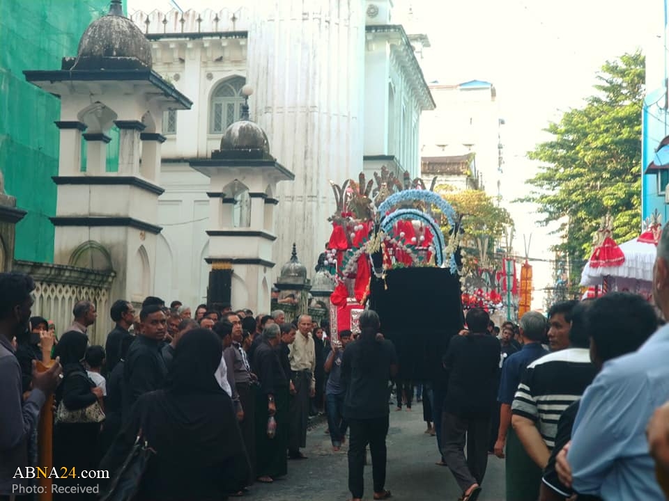 تقرير مصور/ مواكب حسينية بمدينة يانغون في ميانمار