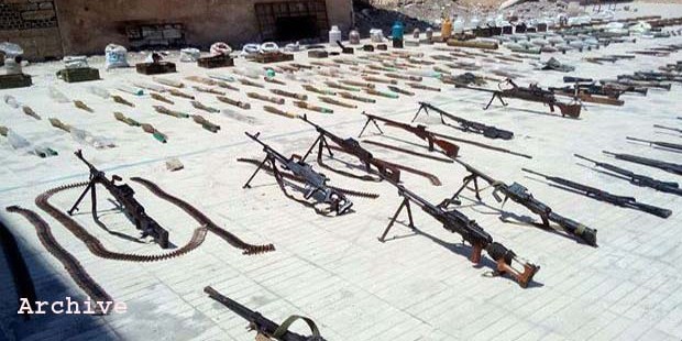 Syrian forces discover weapons, ammunition left behind by terrorists in Homs