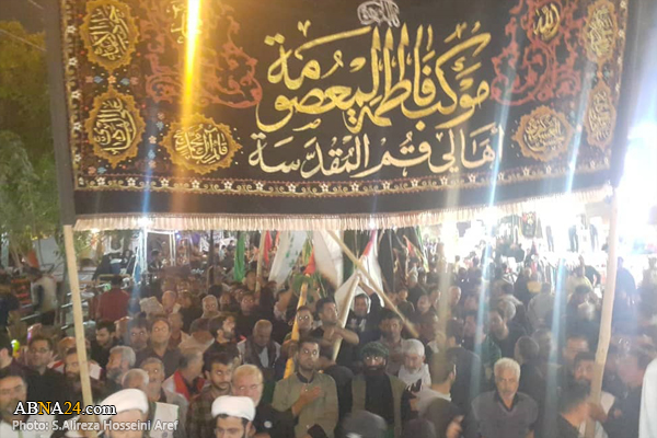 تقرير مصور/ موكب فاطمة المعصومة في أربعينية الامام الحسين (ع) باكربلاء المقدسة