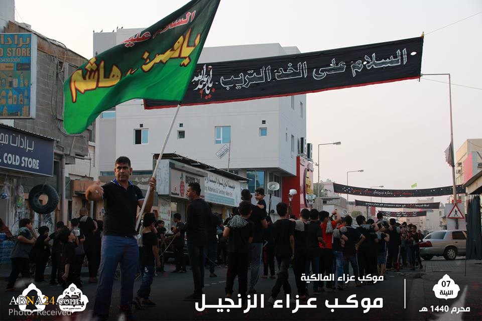 تقرير مصور/ مجلس وموكب عزاء حسيني في مدينة المالكية البحرينية