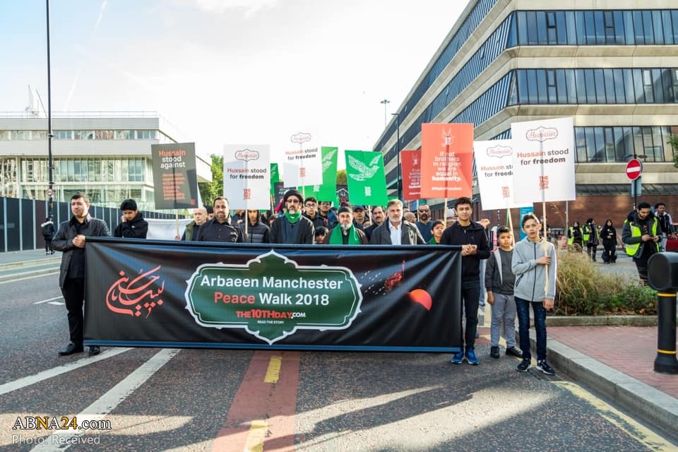 تقرير مصور/ مسيرات أربعينية الامام الحسين (ع) في مدينة مانشستر البريطانية
