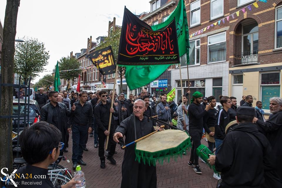 تقرير مصور/ مسيرات أربعينية الامام الحسين (ع) في مدينة "دنهاخ" الهولندية