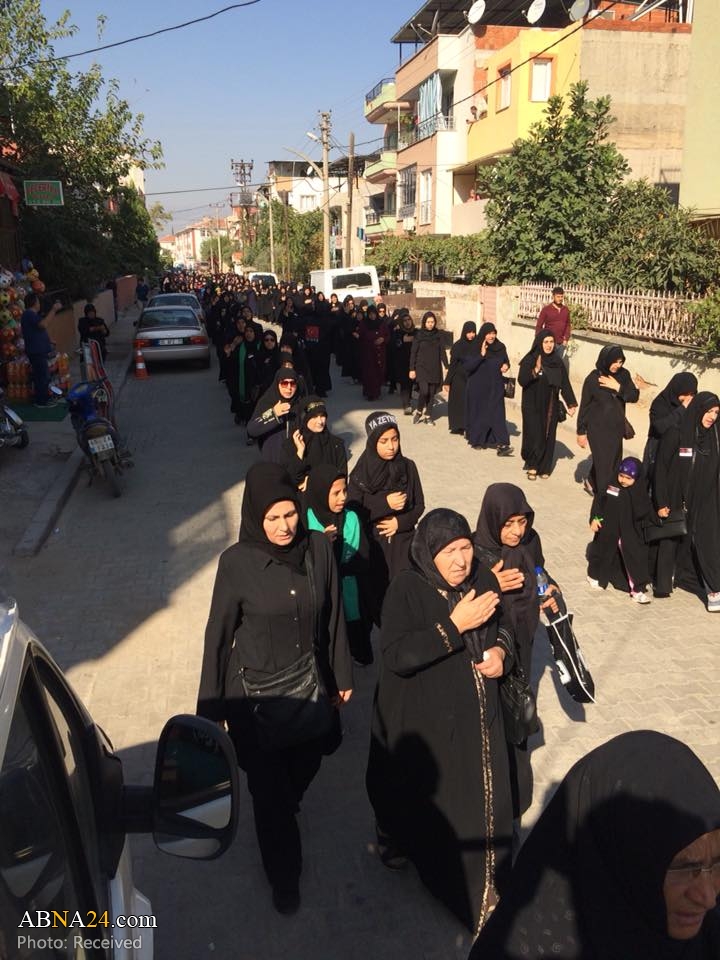 تقرير مصور/ مراسم العزاء الحسيني في أيام محرم وصفر في مدينة "تورقوتلو" التركية