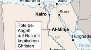 Anschlag auf koptischen Pilgerbus in der ägyptischen Provinz Al-Minya 