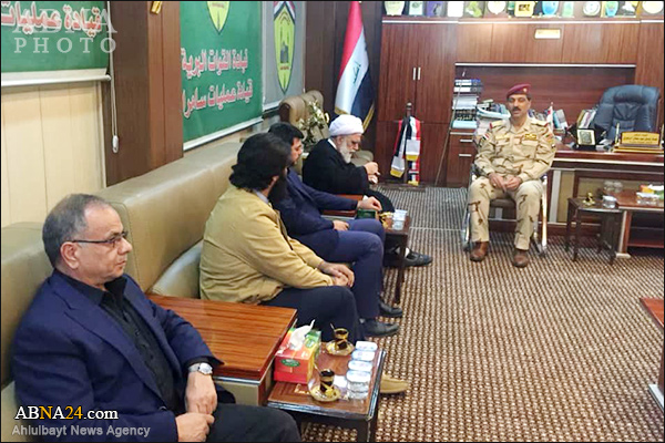 تقرير مصور/ أمين عام المجمع العالمي لأهل البيت (ع) يتفقد ويثمن قيادة عمليات سامراء 