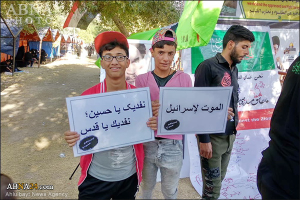 تقرير مصور/ شعارات "الموت لإسرائيل ولآل سعود" في زيارة الاربعين بكربلاء المقدسة