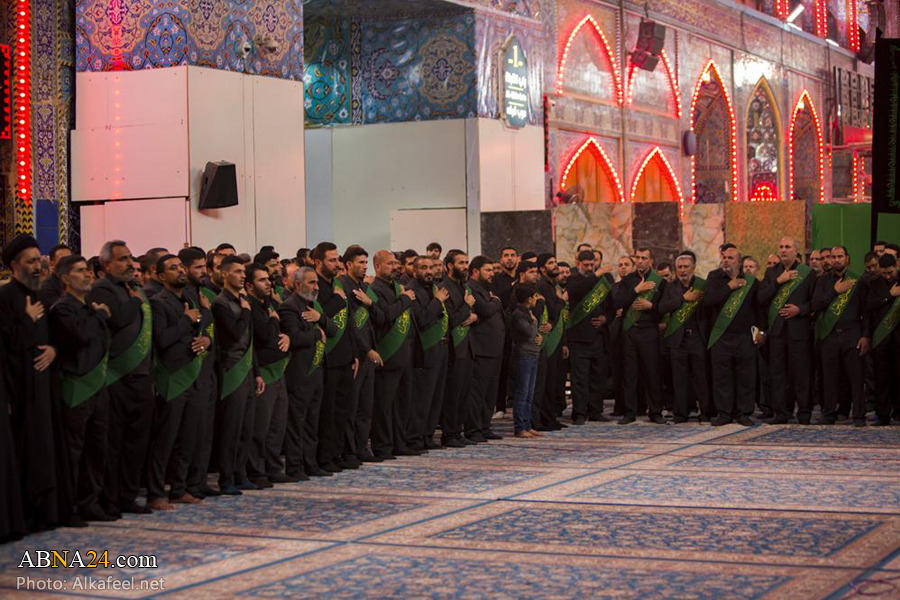 تقرير مصور/ مجلس العزاء بمناسبة وفاة النبي (ص) لخَدَمَةُ العتبتَيْن المقدّستَيْن الحسينيّة والعبّاسية