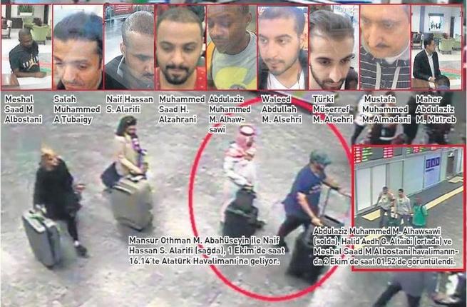 شاهد بالصور محتويات حقائب فريق اغتيال خاشقجي بالاشعة السينية 