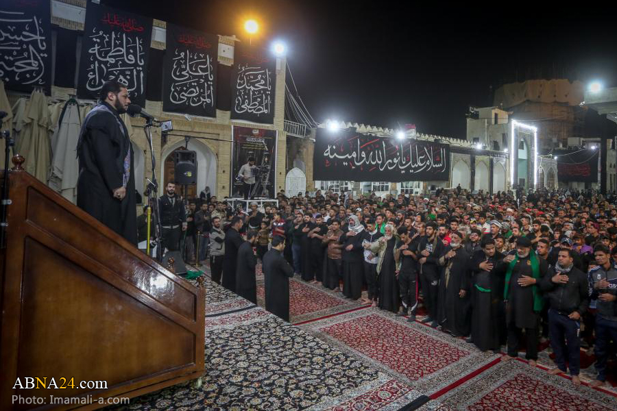 تقرير مصور/ صحن الامام العسكريين(ع) يحتضن عزاءا بمناسبة استشهاد الامام الحسن العسكري(ع)