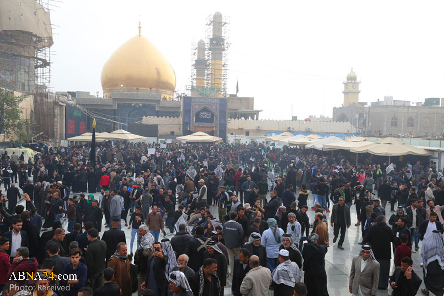 تقرير مصور/ صحن العسكريين(ع) في يوم استشهاد الامام الحسن العسكري(ع)