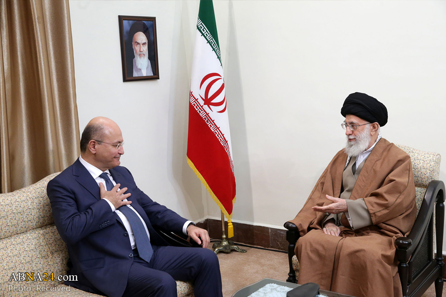 Photos: Iraqi President met with Imam Khamenei