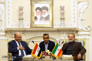 عراقی صدر کی ایرانی اسپیکر سے ملاقات