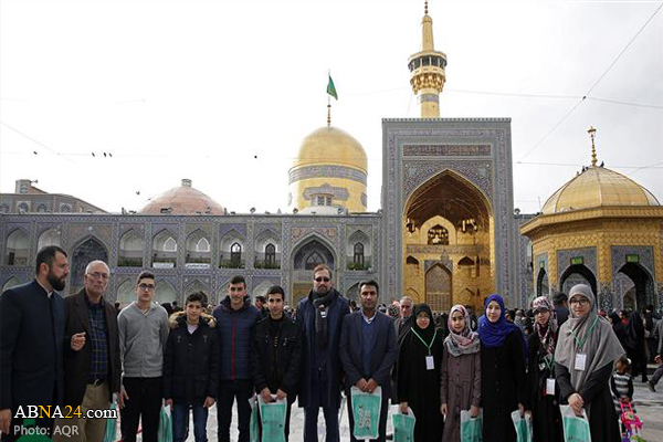 Olympiad winners of Lebanese Al-Mahdi Schools visit Imam Reza (AS) Holy Shrine