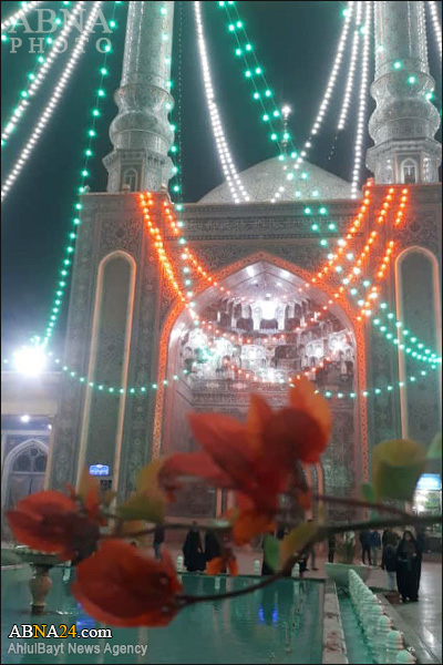 تقرير مصور/ تنوير حرم السيدة المعصومة بمناسبة المولد النبي (ص)