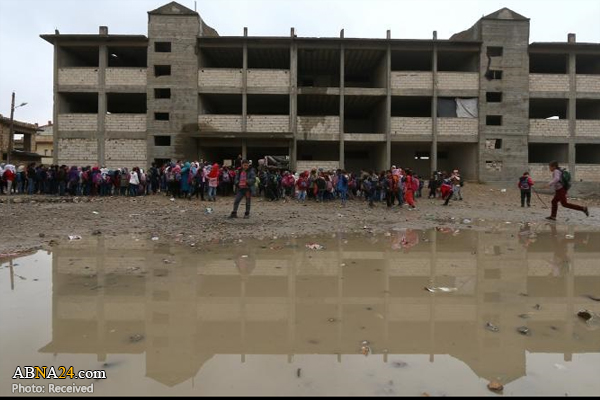 تقرير مصور/ مدارس خربة بسبب ارهابيين في مدينة رقة السورية