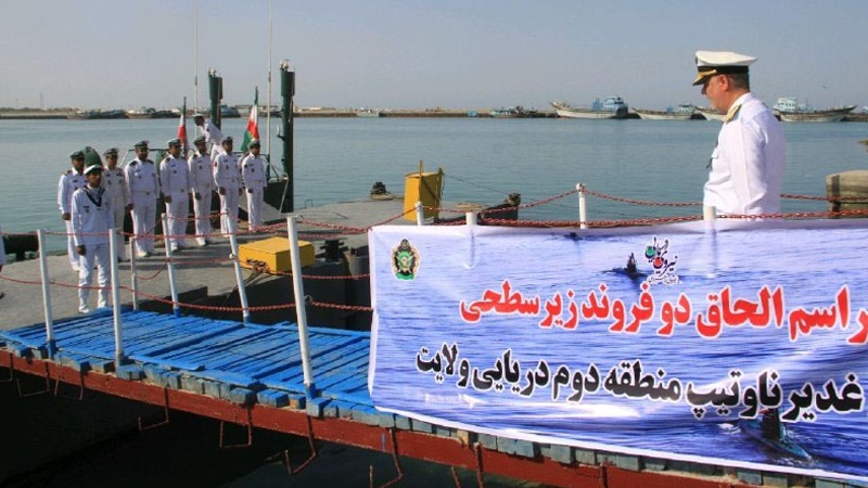 ایرانی سائنسدانوں کی تیار کردہ دو نئی آبدوزیں ایرانی بحریہ میں شامل