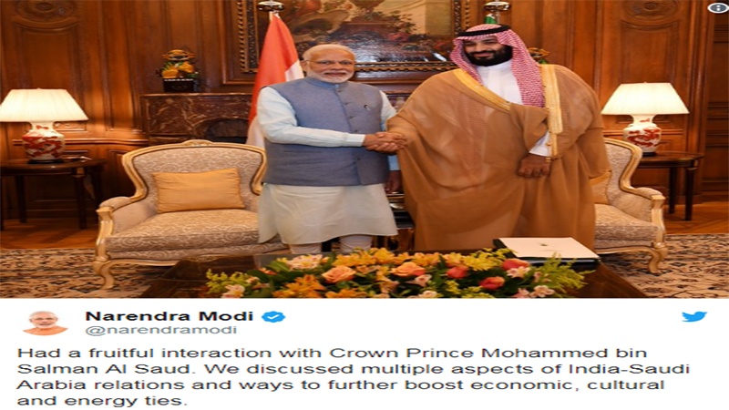 जी-20 सऊदी अरब के युवराज से मिले मोदी, संबंधों को बढ़ावा देने पर की चर्चा