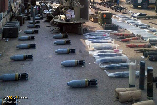 Syrian forces find weapons, ammo left behind by terrorists in Daraa al-Balad