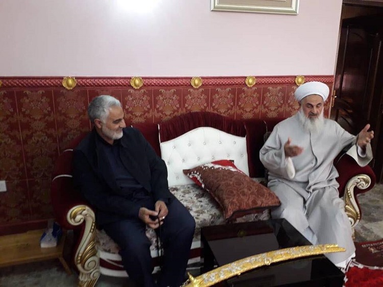 مفتي اهل السنة يستقبل اللواء "قاسم سليماني" في بغداد+(صور)