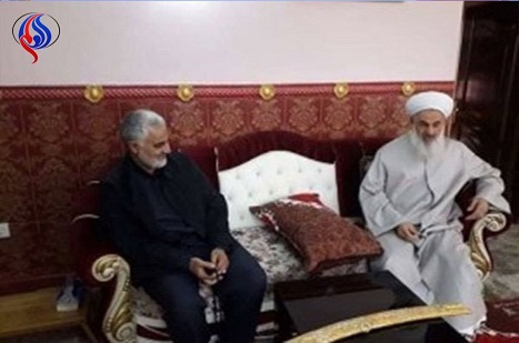 Kasım Süleymani Irak Ehl-i Sünnet Müftüsü ile görüştü